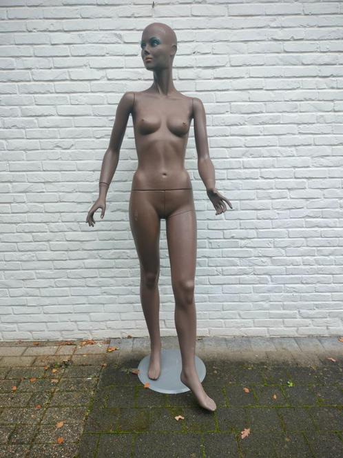 Mannequin. Etalagepop met gezicht. Decoratie. H. 176 cm., Articles professionnels, Aménagement de Bureau & Magasin | Commerce & Inventaire