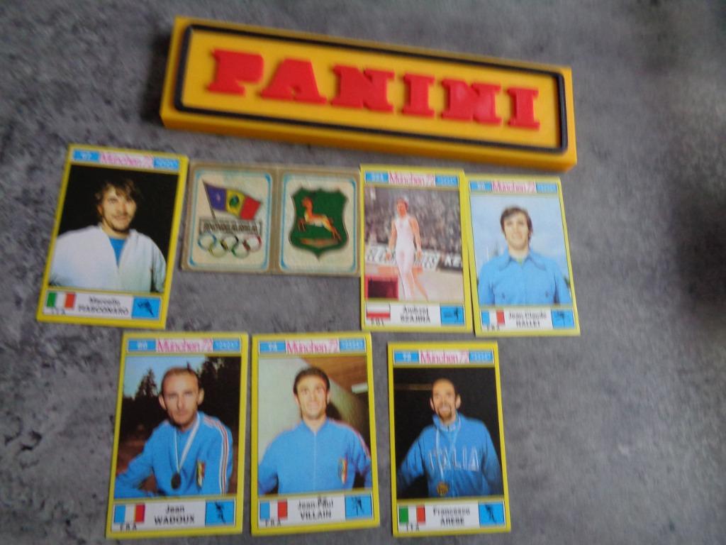 PANINI stickers MUNCHEN 72 Olympische Spelen  7x   ********, Hobby en Vrije tijd, Stickers en Plaatjes, Verzenden