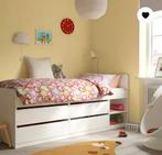 Modern eenpersoonsbed IKEA met 4 lades en opbergvakken, Huis en Inrichting, Ophalen, 100 cm, Eenpersoons, Zo goed als nieuw