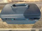 Beautycase Samsonite vintage, Ophalen, Gebruikt, Blauw, Met spiegeltje(s)
