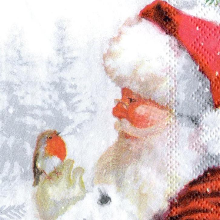 4 papieren servetten patroon 13 ideaal voor knutselen, Diversen, Kerst, Nieuw, Ophalen of Verzenden