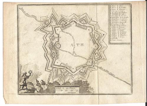 1769 - Ath, Antiek en Kunst, Kunst | Etsen en Gravures, Verzenden