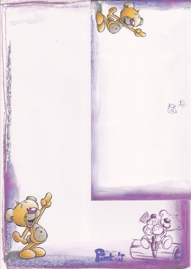 Diddl gekleurd briefpapier, Verzamelen, Diddl, Zo goed als nieuw, Papier, Kaart of Schrift, Diddl, Ophalen of Verzenden