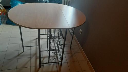 Opvouwbare keukentafel, Huis en Inrichting, Tafels | Eettafels, Gebruikt, 50 tot 100 cm, 100 tot 150 cm, Vier personen, Ovaal