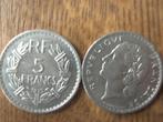 Frankrijk 2 x 5 fr nikkel 1933-1935 ----3e republiek, Verzenden, Frankrijk