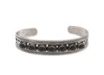 armband zilver indisch met onyx stenen, Ophalen of Verzenden, Zo goed als nieuw, Met edelsteen, Zilver