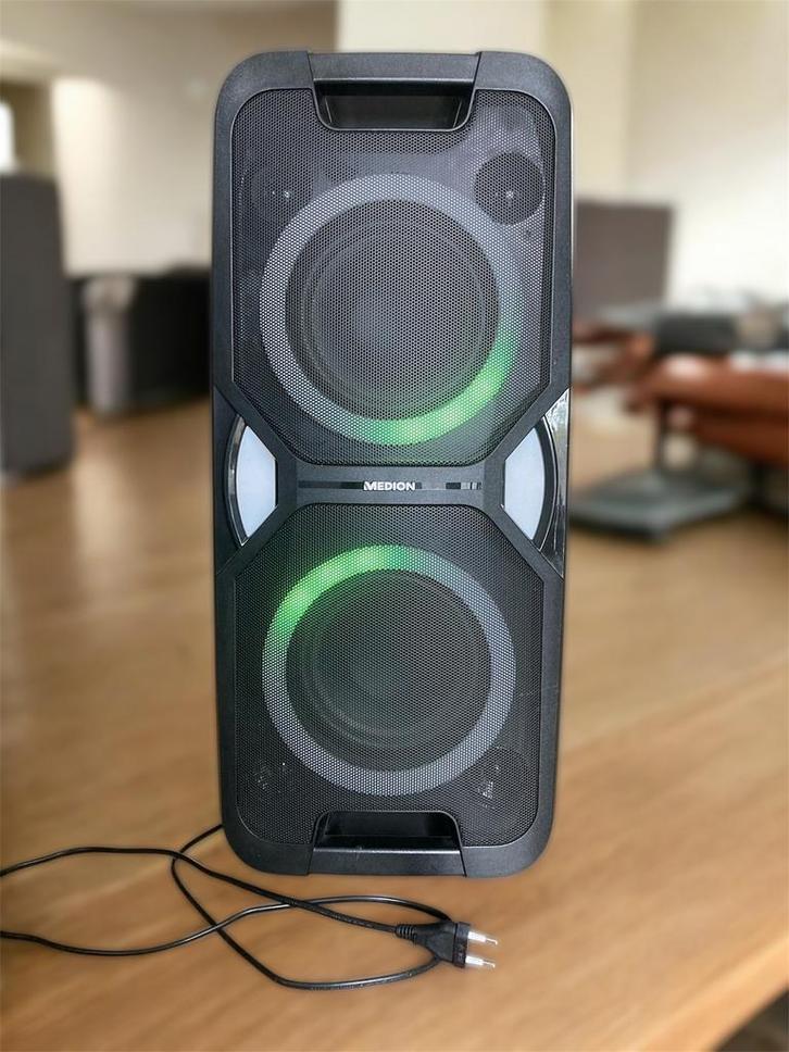 Draagbare muziekbox Bluetooth, Audio, Tv en Foto, Karaoke-apparatuur, Zo goed als nieuw, Microfoon(s), Ophalen