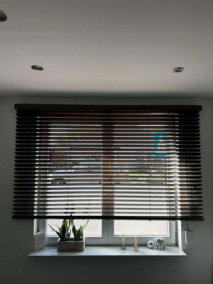 TUISS Houten Lamellen, Huis en Inrichting, Stoffering | Gordijnen en Lamellen, Ophalen