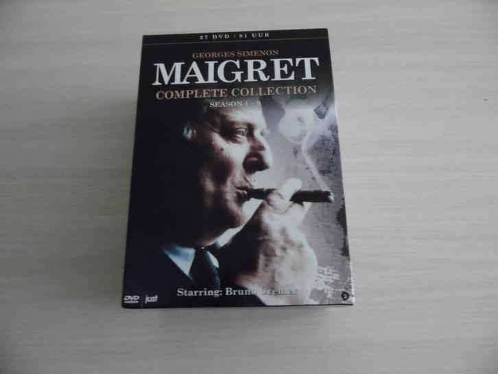 MAIGRET SEIZOEN 1 TOT SEIZOEN 9 HET COMPLETE, Cd's en Dvd's, Dvd's | Tv en Series, Zo goed als nieuw, Thriller, Boxset, Alle leeftijden