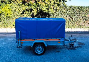 Aanhangwagen met huifopbouw I coc-attest  beschikbaar voor biedingen