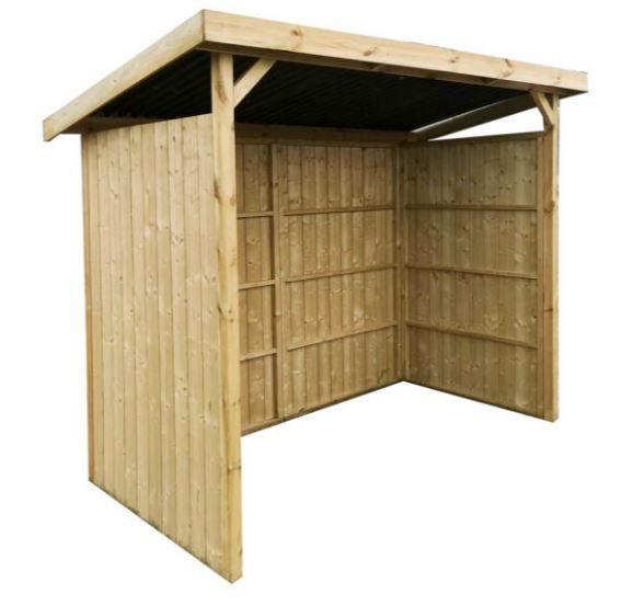 Open tuinberging Dieppe (NIEUW), Tuin en Terras, Bergingen en Tuinkasten, Nieuw, Fietsenberging, Hout, Ophalen