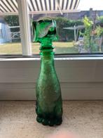 Empoli groen glas karaf decanter vintage hond, Ophalen of Verzenden