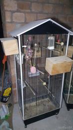 Ferplast Vogelkooi met 4 Nestkasten Kleur wit/Zwart, Dieren en Toebehoren, Ophalen, Zo goed als nieuw, Vogelkooi