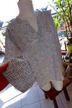 leuk bijzonder zwart wit getinte blouse, Vintage Dressing, Wit, Maat 42/44 (L), Ophalen of Verzenden