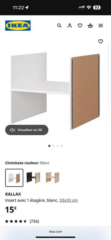 KALLAX Insert ikea, Enlèvement, Comme neuf