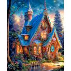Peinture au diamant Fantasy House 25x20cm (ronde), Enlèvement ou Envoi, Neuf, Bricolage