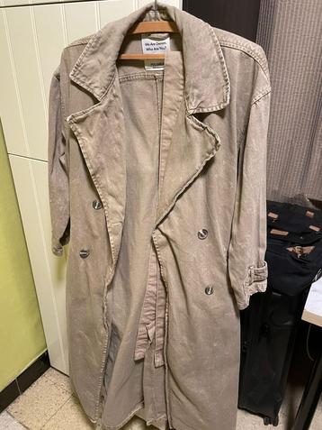 Pull&Bear Demin lange jas (trenchcoat) EUR S-M
