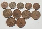 België - lot van 11 munten (5x1cent ) + (6x2cent), Ophalen of Verzenden, Setje