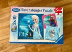Puzzel Disney Frozen 3x49 stuks - Ravensburger, Ophalen, Meer dan 50 stukjes, Zo goed als nieuw, 4 tot 6 jaar