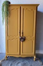 Vintage antiek meidenkast,kledingkast restyled, Huis en Inrichting, Kasten | Kleerkasten, Gebruikt, 100 tot 150 cm, Met hangruimte