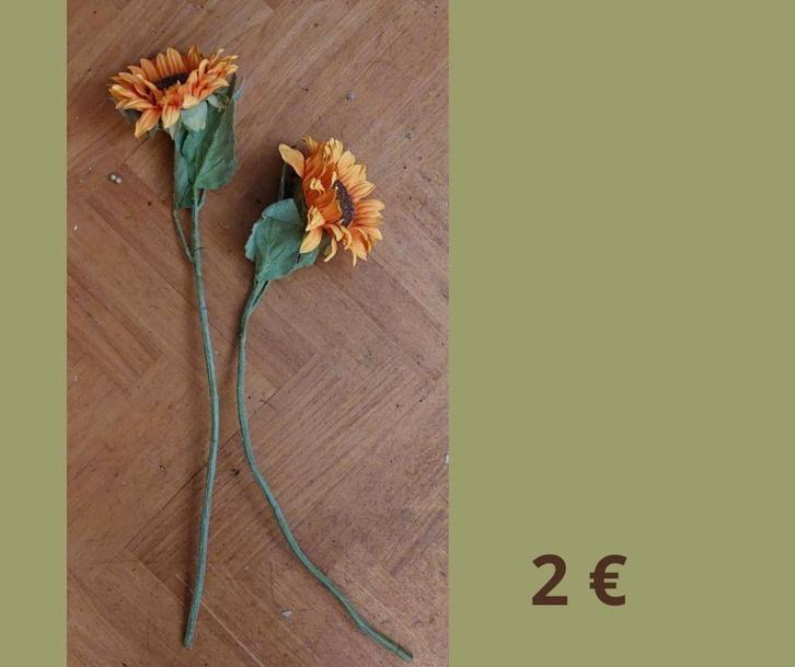 Fleurs artificielles (divers lots), Huis en Inrichting, Woonaccessoires | Kunstplanten en Kunstbloemen, Zo goed als nieuw, Binnen