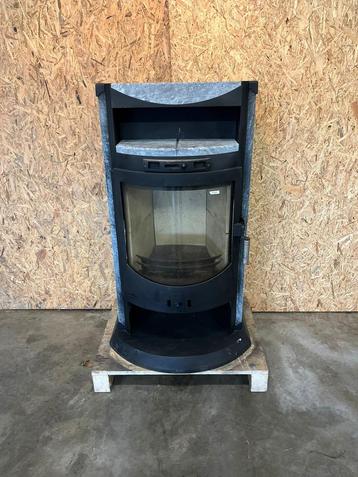 24002 Speksteenkachel Fireplace 9kw🔥terraskachel, Huis en Inrichting, Kachels, Ophalen, Gebruikt, Houtkachel, Vrijstaand