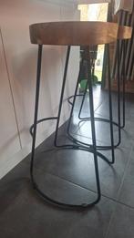 Tabourets de bar en bois de manguier (2 pièces), Enlèvement