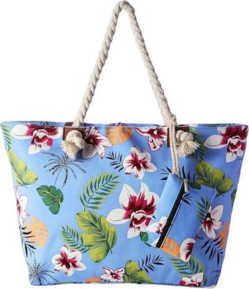 strandtas met ritssluiting | bloemen | NIeuw beschikbaar voor biedingen
