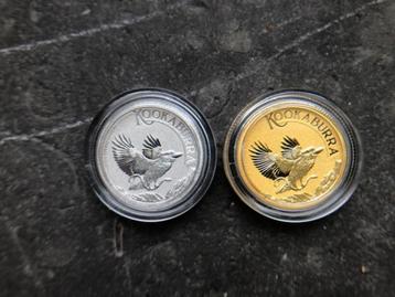2024 Aus - Kookaburra - 1/10 oz gold + 1/10 oz platinum beschikbaar voor biedingen