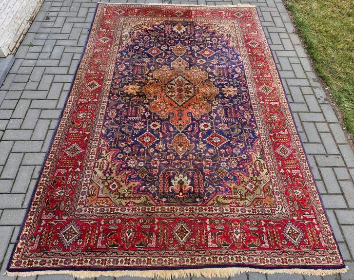 Handgeknoopt perzisch tapijt, Antiek en Kunst, Antiek | Tapijten, Tafelkleden en Textiel, Ophalen