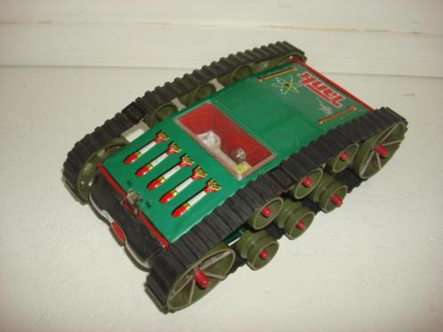 Superzeldzame ME 759 plaatwerktank of ruimtetank! Wijnoogst, Antiek en Kunst, Antiek | Speelgoed, Ophalen of Verzenden