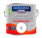 Hubo Excellence muurverf mat 2,5l wit, Moins de 5 litres, Peinture, Enlèvement, Blanc