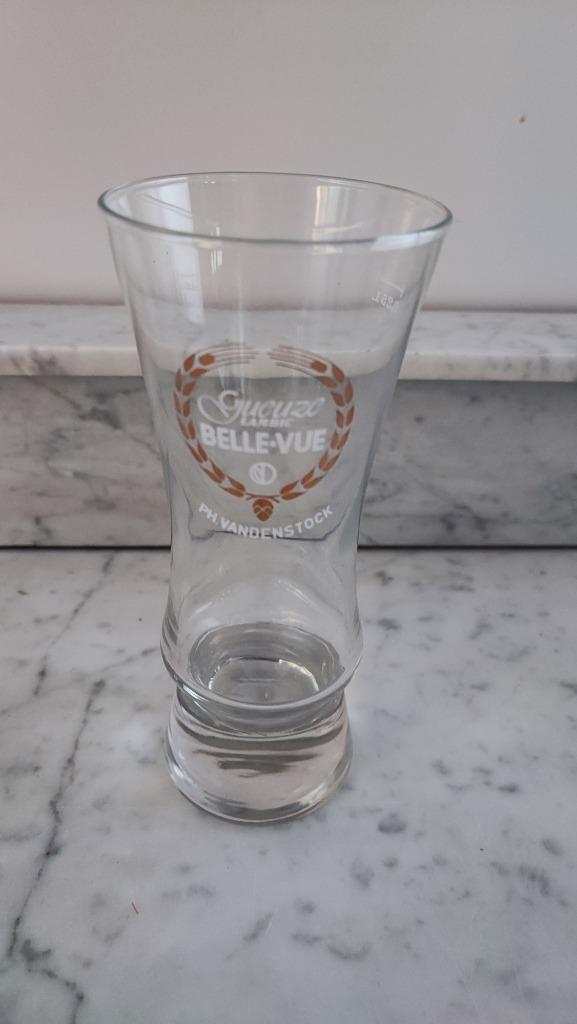 Geuze Belle-Vue bierglas, Verzamelen, Glas en Drinkglazen, Gebruikt, Bierglas, Ophalen of Verzenden