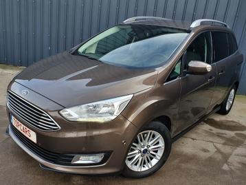 ✔FORD Grand C-Max 1.5 TDCi Titanium 2015 Euro6❕ 7 zit❕ GPS.., Autos, Argent ou Gris, Achat, Euro 6, Entreprise