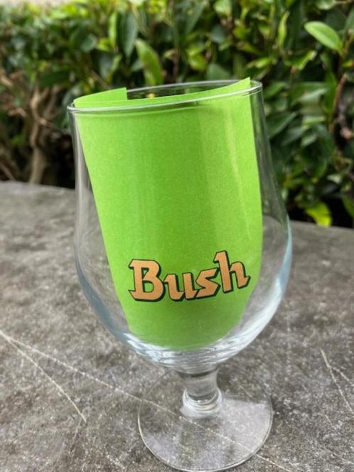 6 NIEUWE GLAZEN BUSH BIER IN ORIGINELE VERPAKKING, Verzamelen, Glas en Drinkglazen, Bierglas, Ophalen of Verzenden