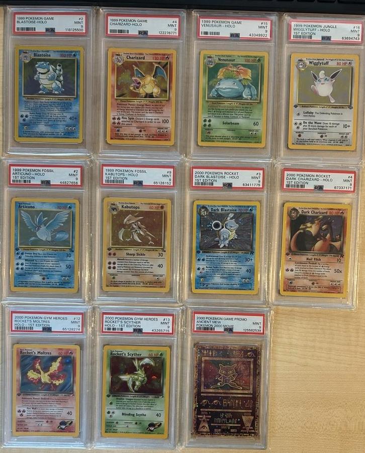 diverse vintage psa wotc pokemonkaarten, Hobby en Vrije tijd, Verzamelkaartspellen | Pokémon, Nieuw, Meerdere kaarten, Ophalen of Verzenden