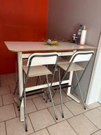 Ikea bartafel en set van 4 stoelen, Huis en Inrichting, Tafels | Eettafels, Gebruikt