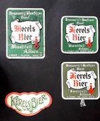 Bieretiketten "Kerelsbier" J. Ooms Diest, Verzamelen, Biermerken, Gebruikt, Ophalen of Verzenden