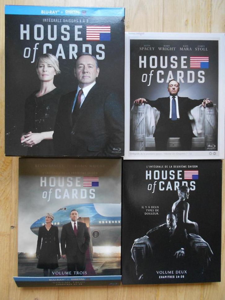 House of cards intégrale saisons 1 à 3 Blu-ray + digital ult, Cd's en Dvd's, Blu-ray, Zo goed als nieuw, Tv en Series, Boxset