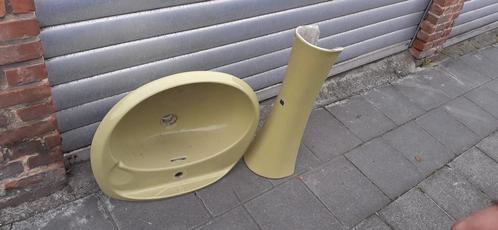 Lavabo et colonne en très bon état (VINTAGE), Maison & Meubles, Salle de bain | Meubles de Salle de bain, Comme neuf, Enlèvement ou Envoi