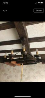 Lustre en chêne massif rustique petit prix, Enlèvement