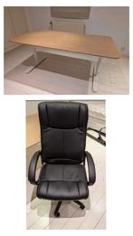 Set van bureau en stoel, Huis en Inrichting, Bureaus, Ophalen, Gebruikt, Bureau