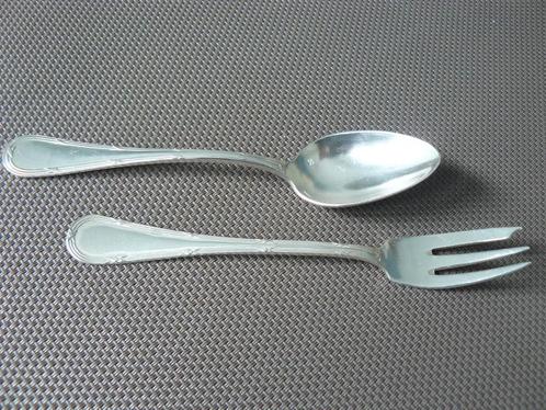 zilver bestek christole e.a., Huis en Inrichting, Keuken | Bestek, Gebruikt, Los bestek, Zilver, Ophalen of Verzenden