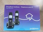 Téléphone sans fil., Telecommunicatie, 2 handsets, Zo goed als nieuw, Ophalen