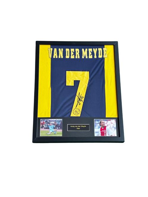 Andy van der Meyde gesigneerd Ajax uitshirt 2000-2001, Verzamelen, Sportartikelen en Voetbal, Zo goed als nieuw, Shirt, Verzenden