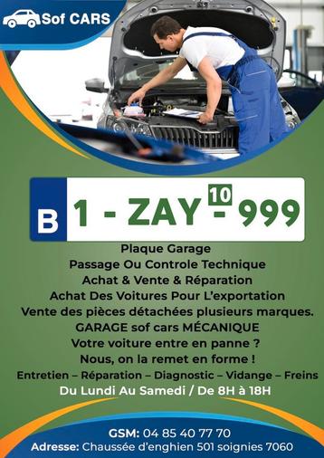Location des plaques garges Z
