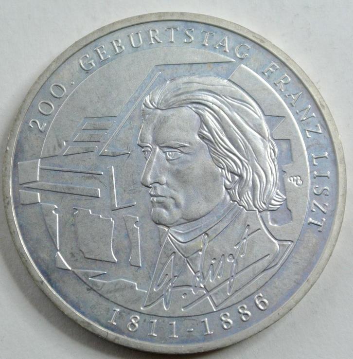 Av Pces ALLEMAGNE KM#295  " 10 EUROS FR. LISZT " DE 2011 G, Timbres & Monnaies, Monnaies | Europe | Monnaies euro, Série, 10 euros