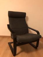 POÄNG fauteuil Ikea zwart/grijs, Ophalen