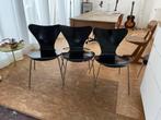 Drie Vlinderstoelen Arne Jacobsen, Huis en Inrichting, Ophalen, Gebruikt, Drie