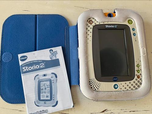VTech tablet Storio 2 + beschermhoes + 2 spelletjes, Kinderen en Baby's, Speelgoed | Vtech, Gebruikt, Ophalen of Verzenden